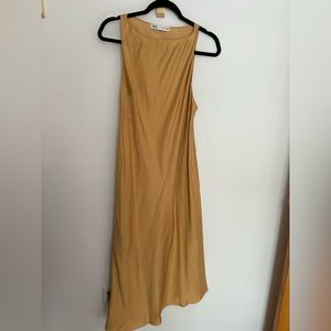 ASYMMETRICAL GOLD ZARA DRESS